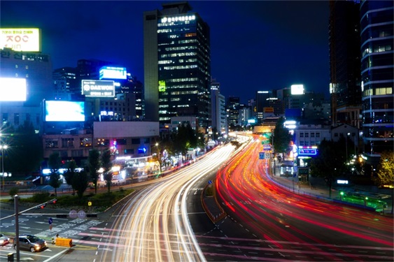 韩国城市夜景