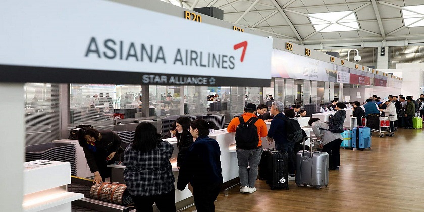 中韩往返航班将倍增至每周64班